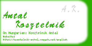 antal kosztelnik business card